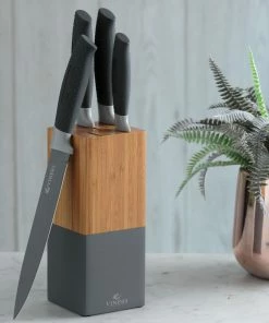 Viners Horizon 6-Piece Knife Block Set |Grey 8 Viners Horizon 6-Piece Knife Block Set |Grey -Knife-shop viners horizon grey 1