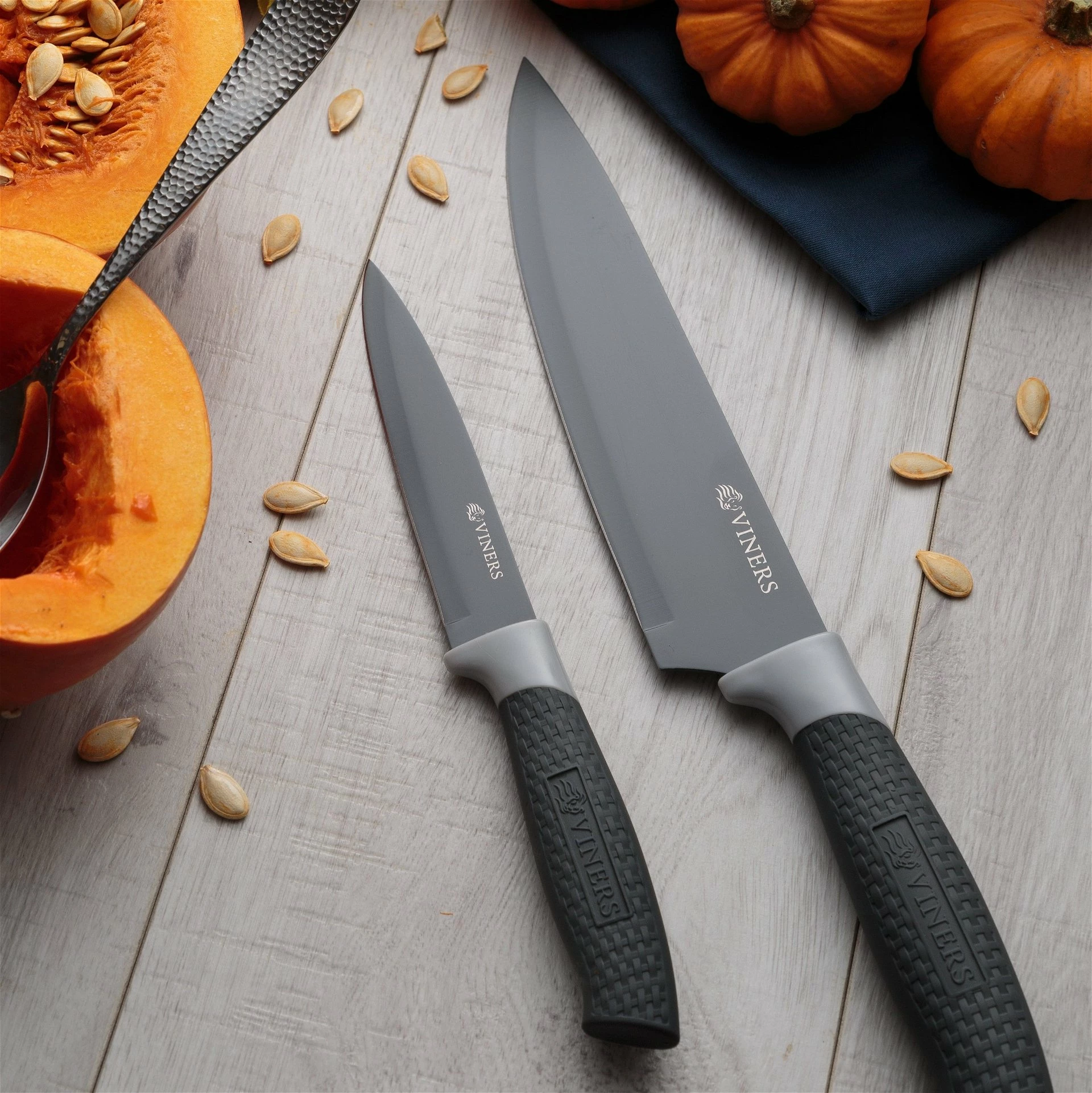 Viners Horizon 6-Piece Knife Block Set |Grey 3 Viners Horizon 6-Piece Knife Block Set |Grey - Image 3