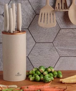 Viners Organic Natural Knife Block Set | 6-Piece -Knife-shop viners organic utensils christmas 2