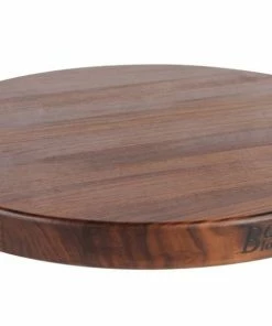John Boos - 18" Round Cutting Board - Edge Grain – Walnut