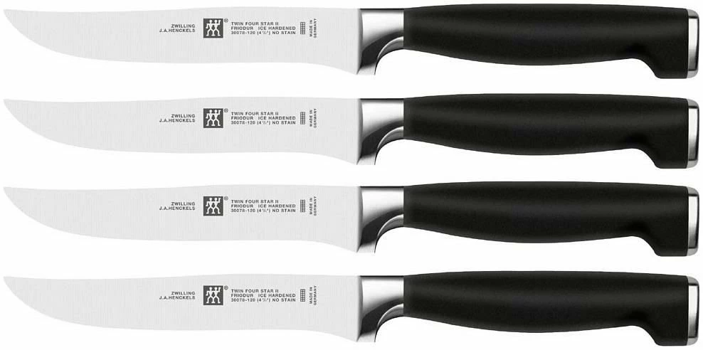 Zwilling J.A. Henckels TWIN Four Star II 4 Steak Knife Set 1 Zwilling J.A. Henckels TWIN Four Star II 4 Steak Knife Set